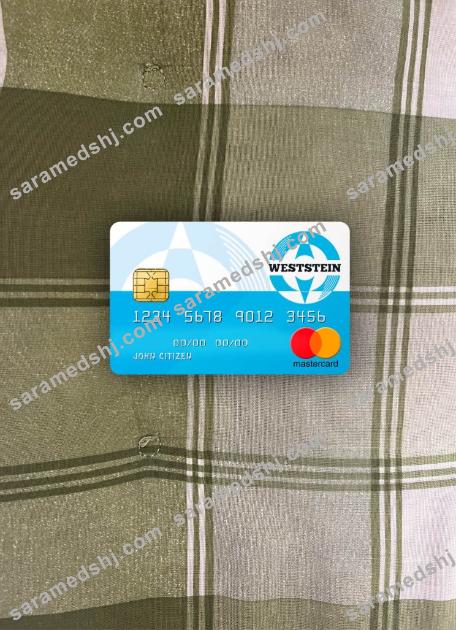 United Kingdom Weststein bank mastercard photolook front